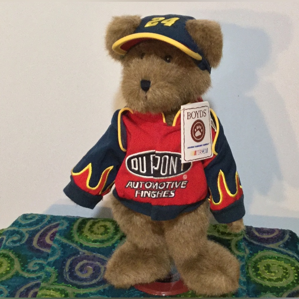 NWT Authentic “Jeff Gordon” Boyd’s Racing Family Bear. 14 inches Tall Bear.